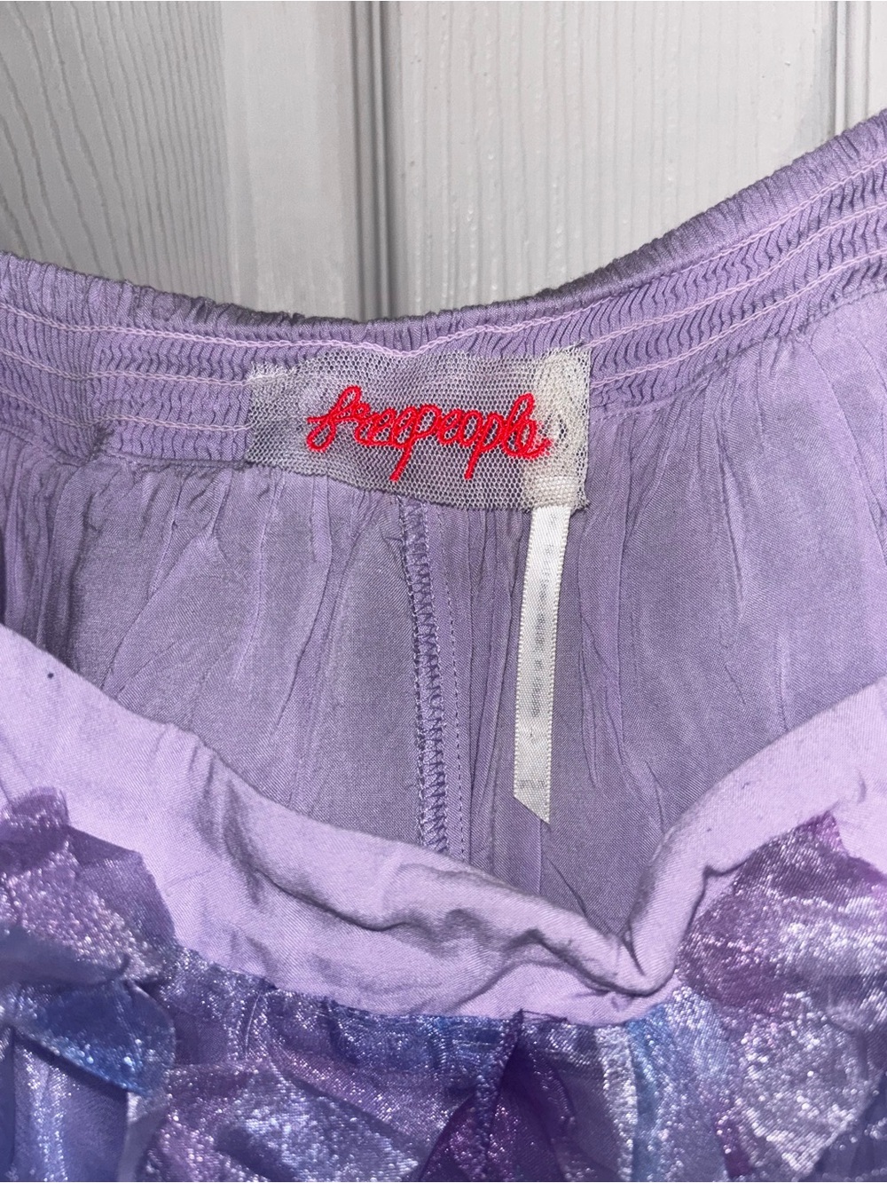 Free People Lilac & Periwinkle Petal Mini Dress - Picture 4 of 4